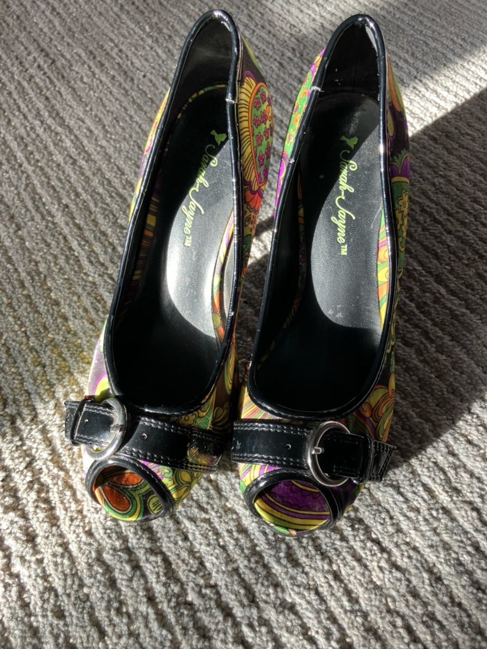 Sarah-Jayne Women's Multicolor Paisley Peep-Toe Pumps